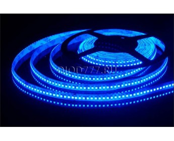 Светодиодная лента 192LED 15W 24V IP65 синий свет