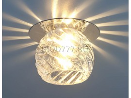 Стеклянный точечный светильник 8103 CH/CLEAR (хром / прозрачный)