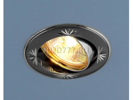 Светильник точечный поворотный 104A GU/SL черный / серебро