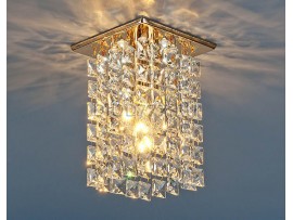 Встраиваемый потолочный светильник со светодиодной подсветкой 207 LED GD/Clear (золото / прозрачный)