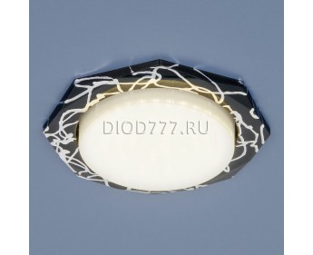 встраиваемый точечный светильник 1065 GX53 BK/SL черный/серебро
