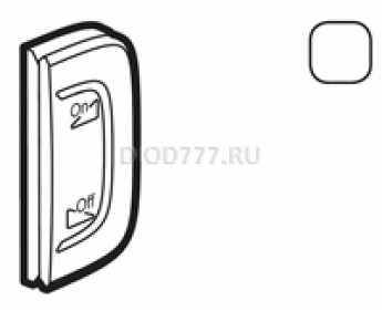 Legrand Valena Allure MyHome Лицевая панель для механизмов BUS/SCS С символом "Освещение-звук" 1 модуль Установка справа Белая