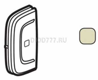Legrand Valena Allure MyHome Лицевая панель для механизмов BUS/SCS С символом "Стоп" 1 модуль Установка справа или слева Слоновая кость