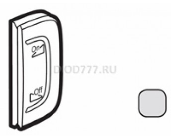 Legrand Valena Allure MyHome Лицевая панель для механизмов BUS/SCS С символом "Освещение-звук" 1 модуль Установка справа Алюминий