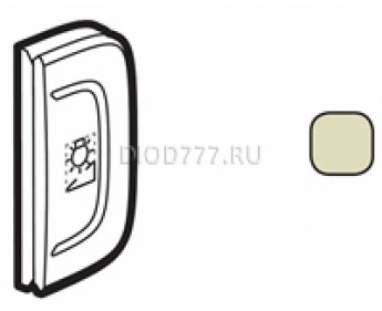 Legrand Valena Allure MyHome Лицевая панель для механизмов BUS/SCS С символом "Светорегулятор" 1 модуль Установка справа Слоновая кость