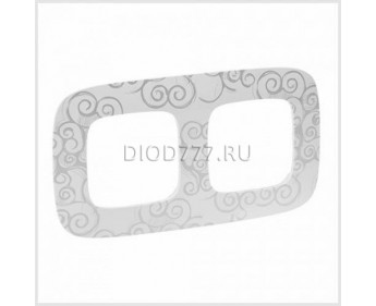 Legrand Valena Allure Рамка "Нарцисс хром" 2-постовая универсальная