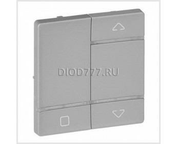 Legrand Valena Life MyHome Play Zigbee Лицевая панель для радиоприемного выключателя, для приводов жалюзи/рольставень Алюминий