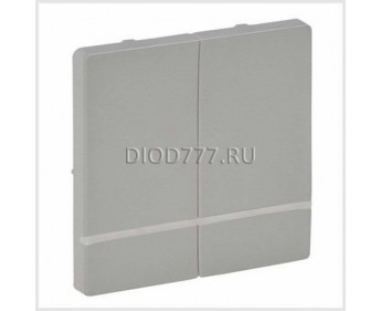 Legrand Valena Life MyHome Play Zigbee Лицевая панель для выключателя-радиоприемника 2-канального Алюминий