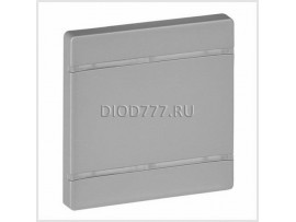 Legrand Valena Life MyHome Лицевая панель для механизмов BUS/SCS Без маркировки 2 модуля Алюминий