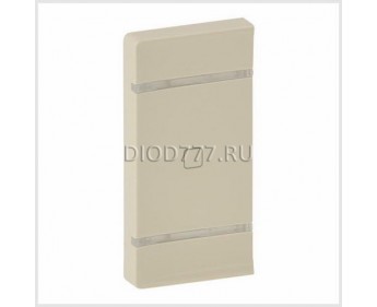 Legrand Valena Life MyHome Лицевая панель для механизмов BUS/SCS С символом "Стоп" 1 модуль Установка справа или слева Слоновая кость