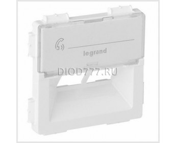 Legrand Valena Life Лицевая панель для информационных розеток Rutenbeck двойная Белая
