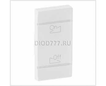 Legrand Valena Life MyHome Лицевая панель для механизмов BUS/SCS С символом "Освещение-звук" 1 модуль Установка справа Белая