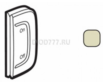 Legrand Valena Allure MyHome Лицевая панель для механизмов BUS/SCS С символом "On-Off" 1 модуль Установка справа Слоновая кость