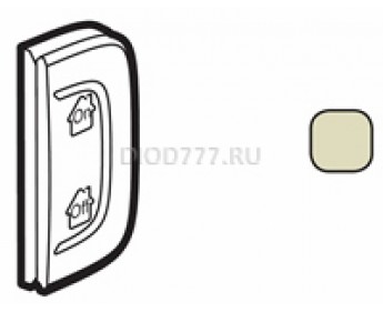 Legrand Valena Allure MyHome Лицевая панель для механизмов BUS/SCS С символом "GEN-On-Off" 1 модуль Установка справа Слоновая кость