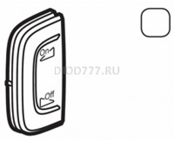 Legrand Valena Allure MyHome Лицевая панель для механизмов BUS/SCS С символом "Освещение-звук" 1 модуль Установка слева Белая