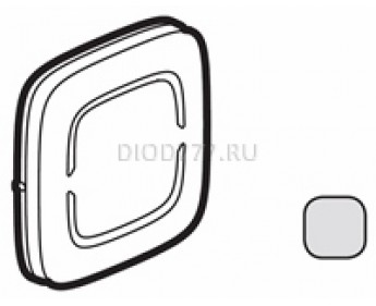 Legrand Valena Allure MyHome Лицевая панель для механизмов BUS/SCS Без маркировки 2 модуля Алюминий