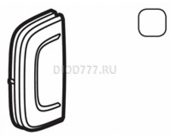 Legrand Valena Allure MyHome Лицевая панель для механизмов BUS/SCS Без маркировки 1 модуль Установка слева или справа Белая