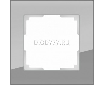 WL01-Frame-01 / Рамка на 1 пост (серый,стекло)
